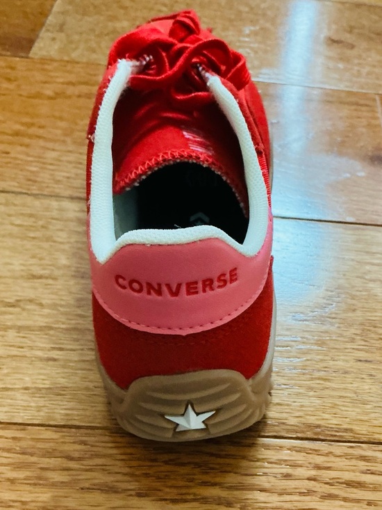Converse Red Low-Top Suede & Canvas Sneakers New with Tags - Picture 3 of 5